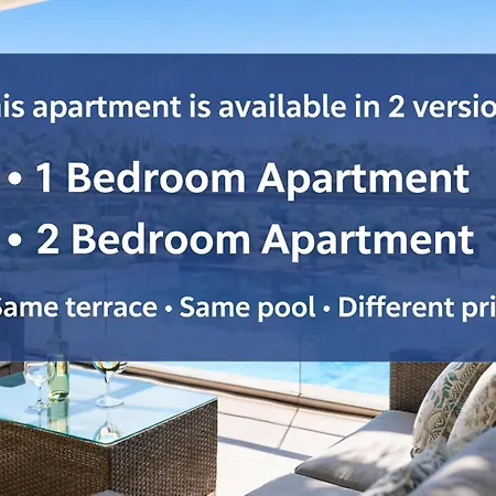Pool View With Large Terrace 5 Min Walk To The Sea *